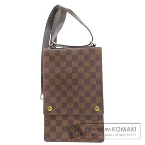 Louis Vuitton Portobello Damier Ebene Brown Shoulder Bag Canvas